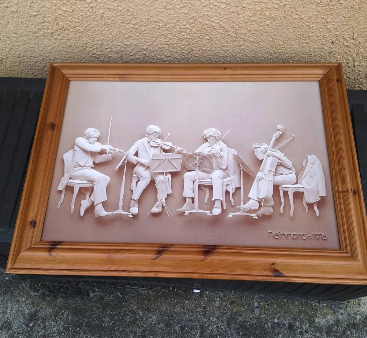 Vintage Siegbert Reinhard framed print - Image 1