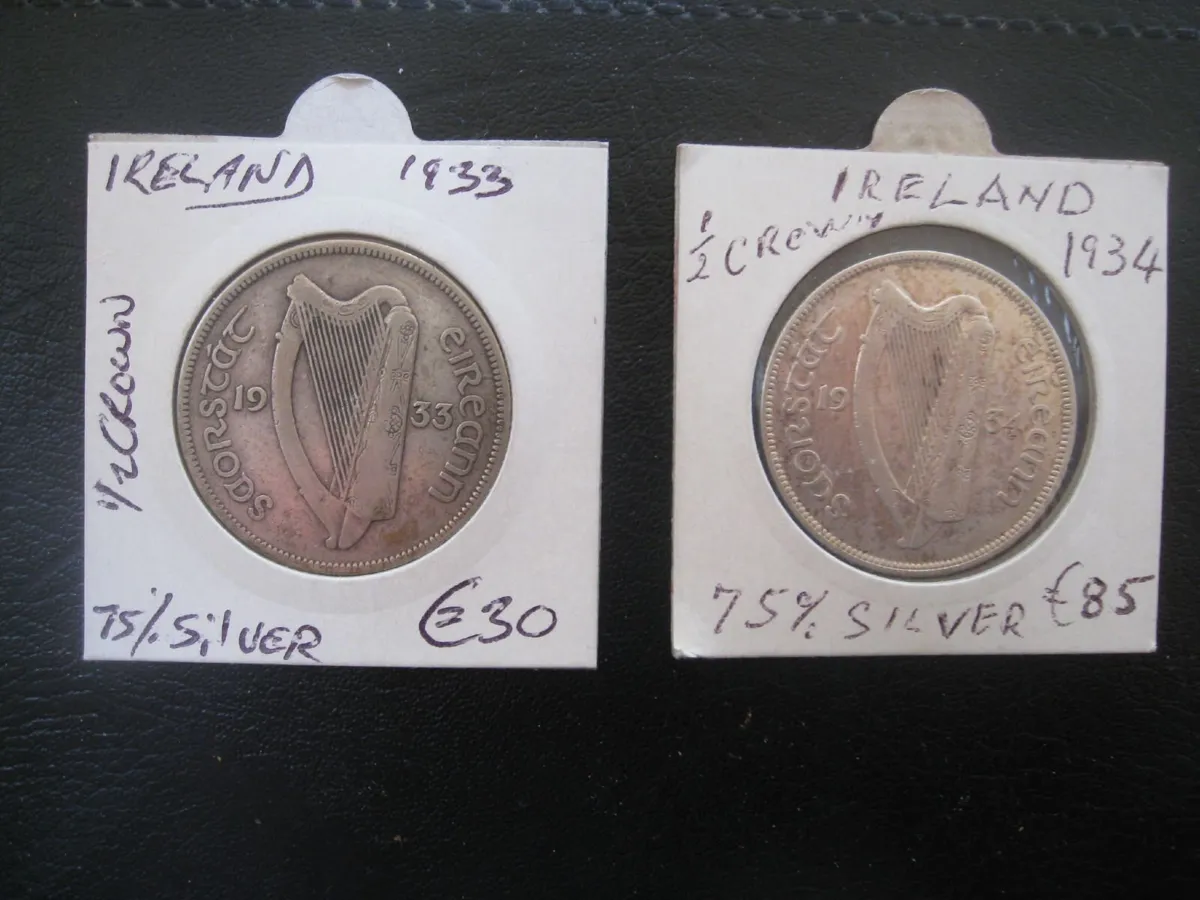 Irish Half Crowns 1930's - Various Prices - Image 2
