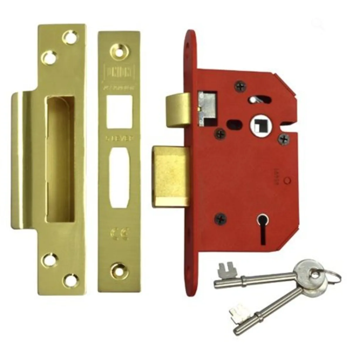 5 Lever Mortice Sash-lock - Brass Finish (NEW) - Image 2