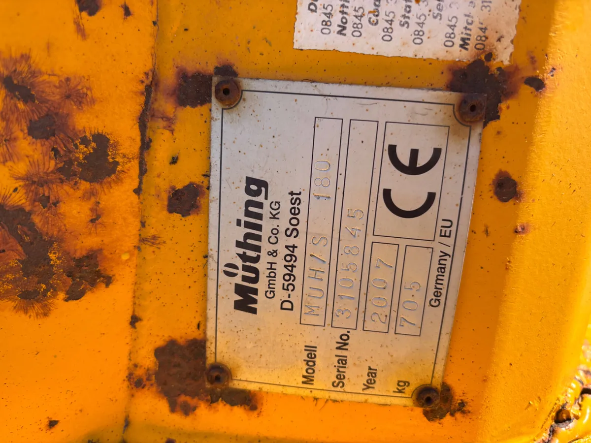 Muthing 6ft flail verge topper / mulcher - Image 3