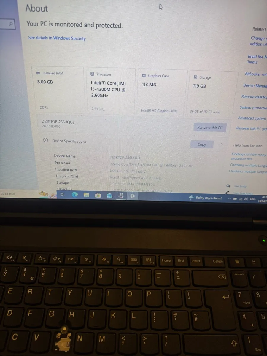 Lenovo i5 laptop - Image 4