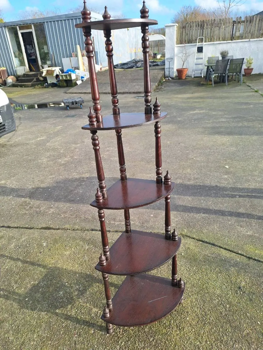 Corner five tier whatnot shelf - Image 1