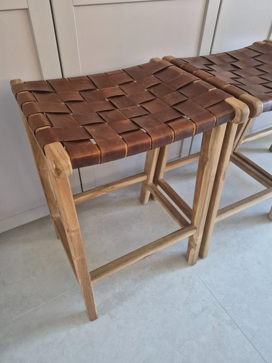 Kitchen island stools x3 - Image 4
