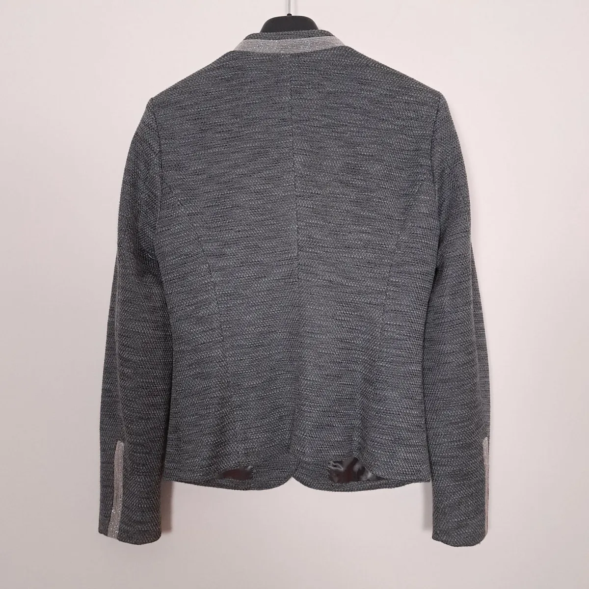 Gustav Grey Blazer Metallic Trim 10UK/38EU - Image 3