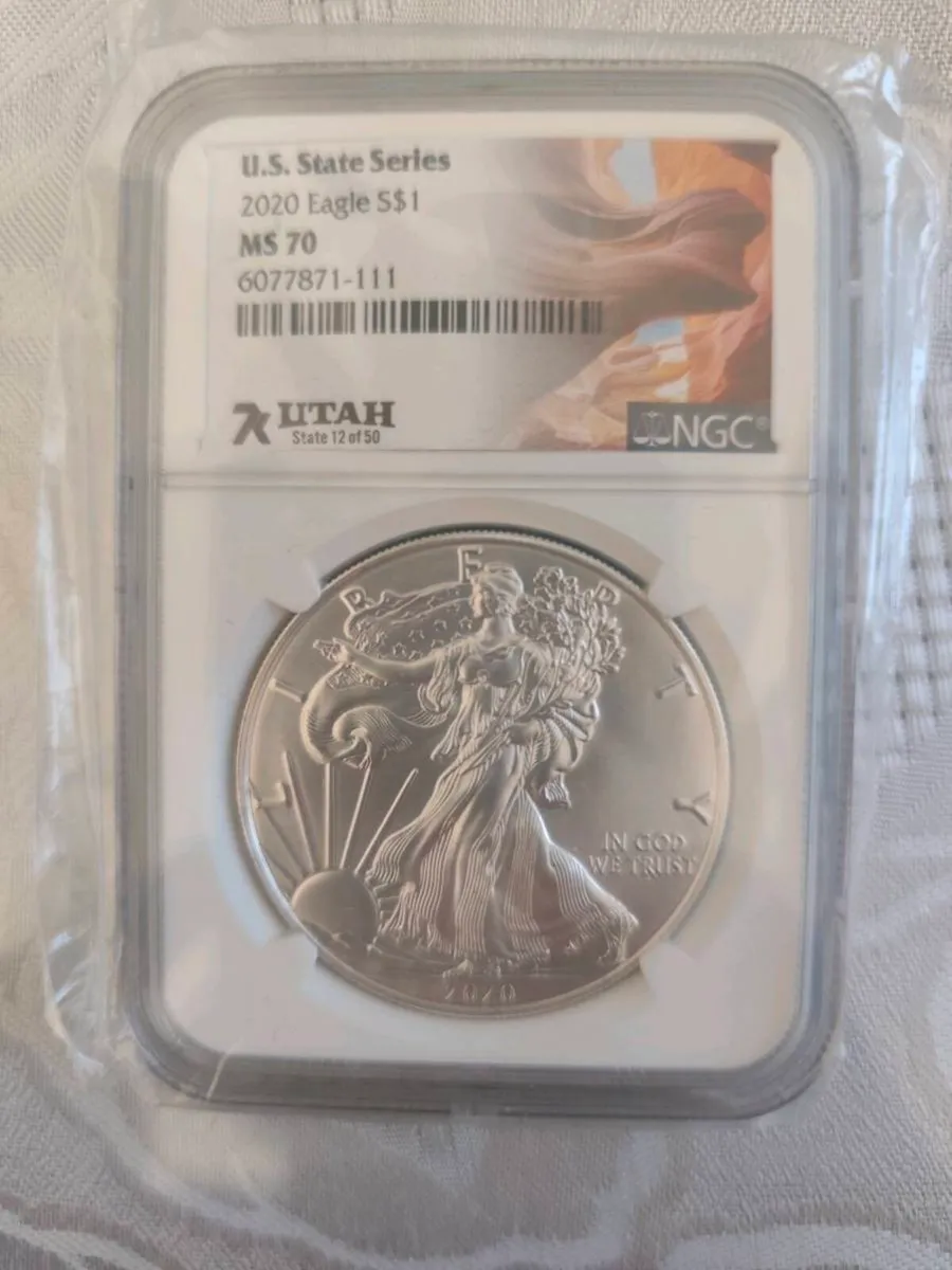 2020 NGC graded MS70 American Silver coin 1oz coin - Image 1