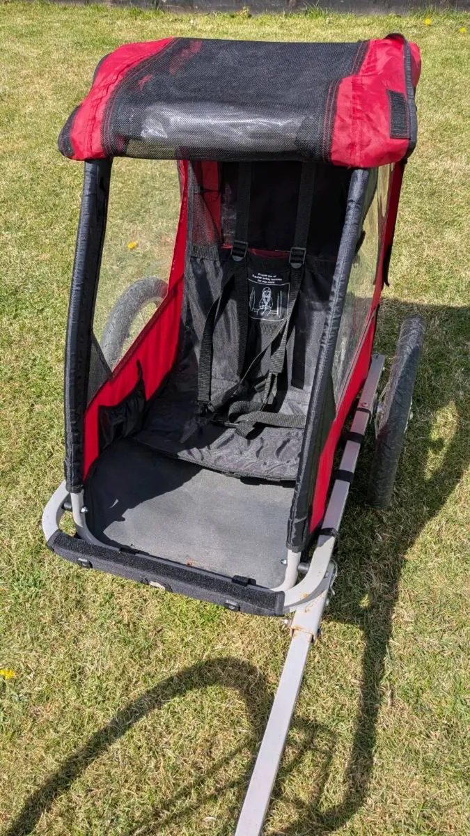 Halfords single toddler / child bike trailer - Image 3