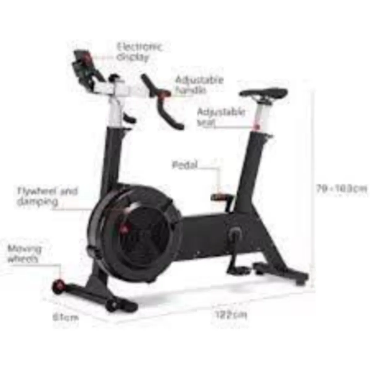 Cardio Pro Hiit Erg bike with Led Console - Image 2