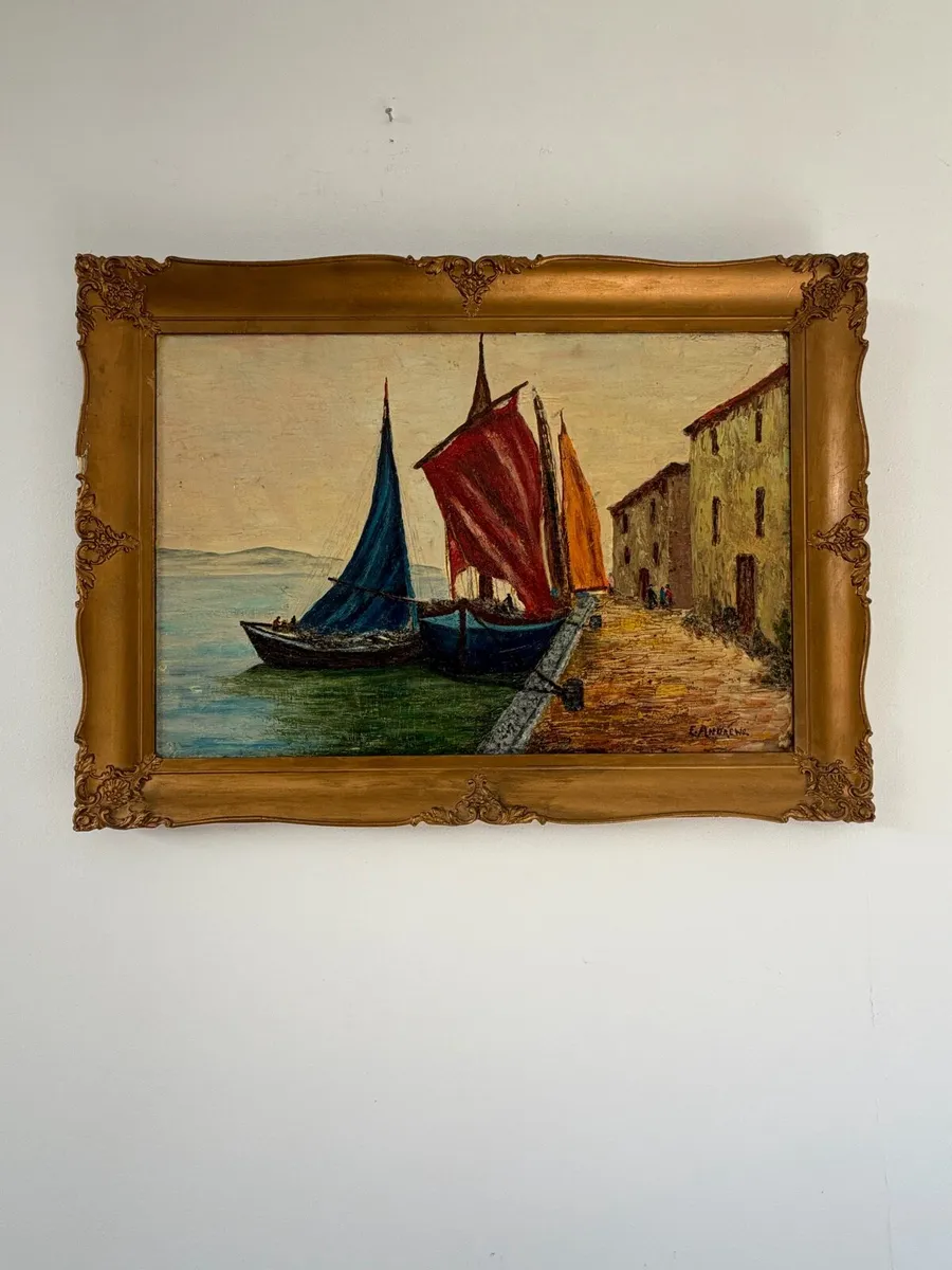 Framed Oil Painting - Image 3