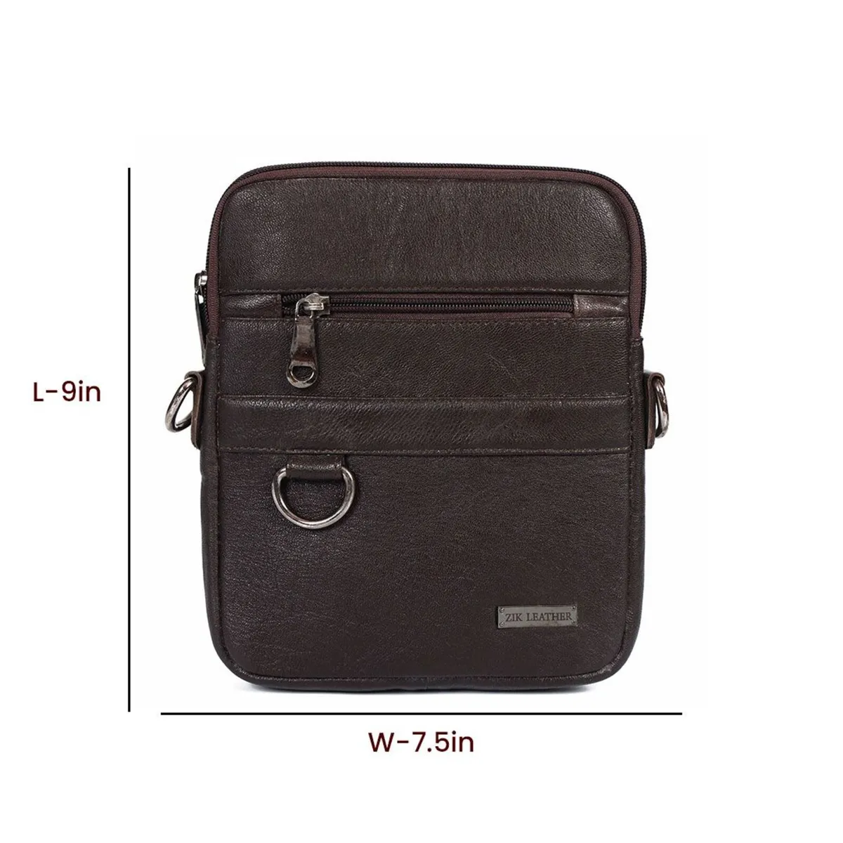 Leather Crossbody Sling Bag Genuine Leather Purse - Image 2