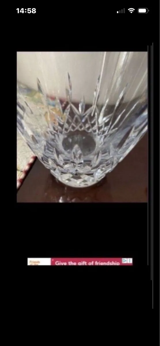 Large Waterford Crystal Angular Vase - Image 3