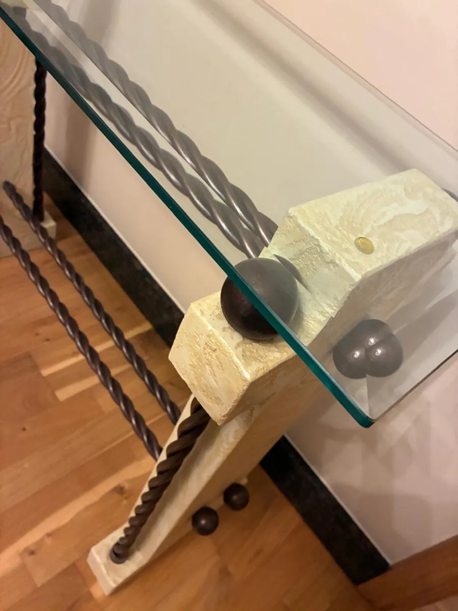 Console table & matching mirror - Image 2