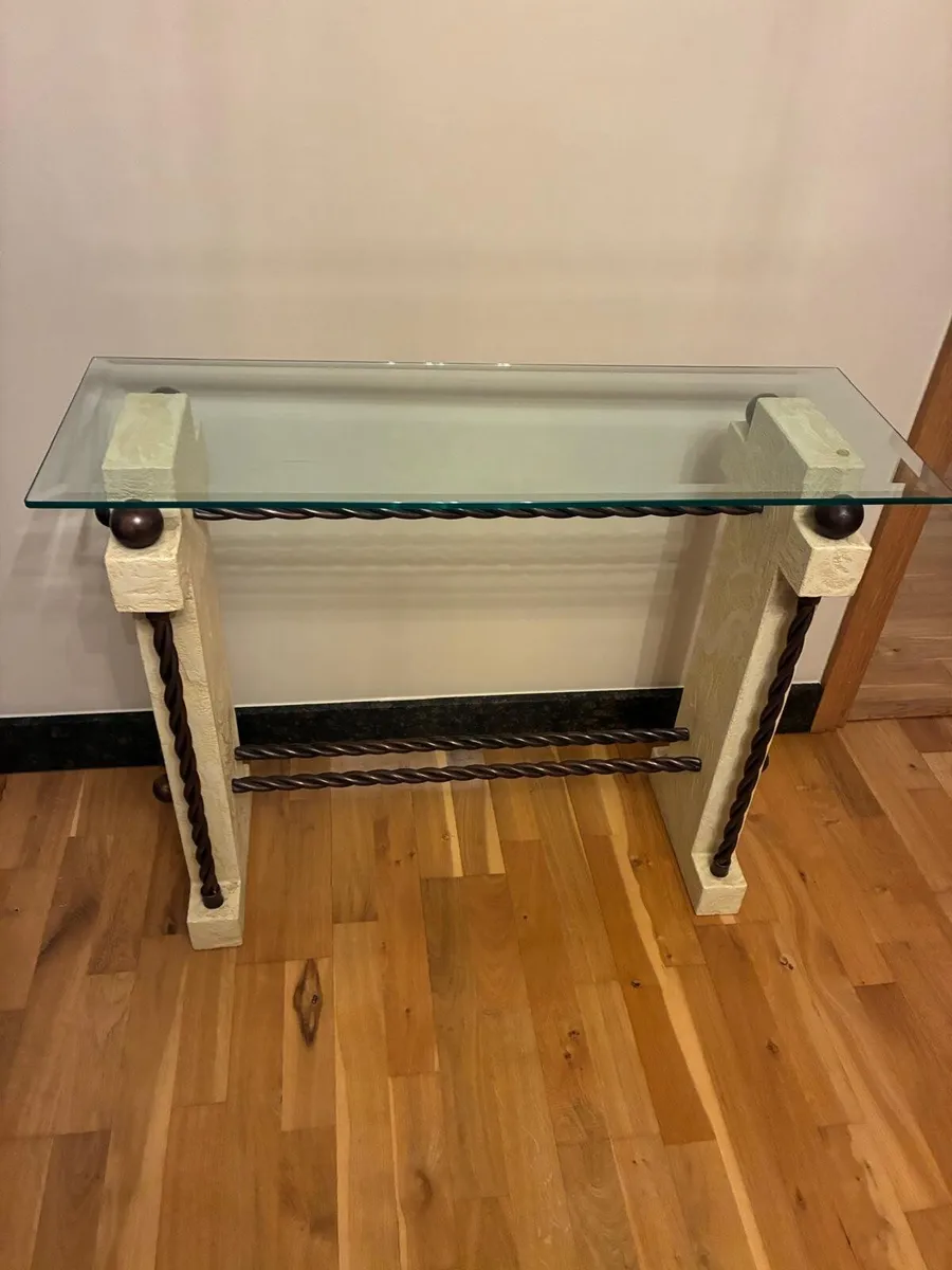 Console table & matching mirror - Image 3