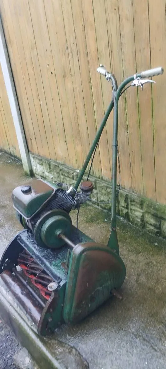 Old vintage collector roller lawnmower for sale - Image 2