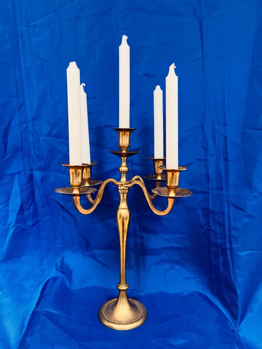 Brass candelabra - Image 3