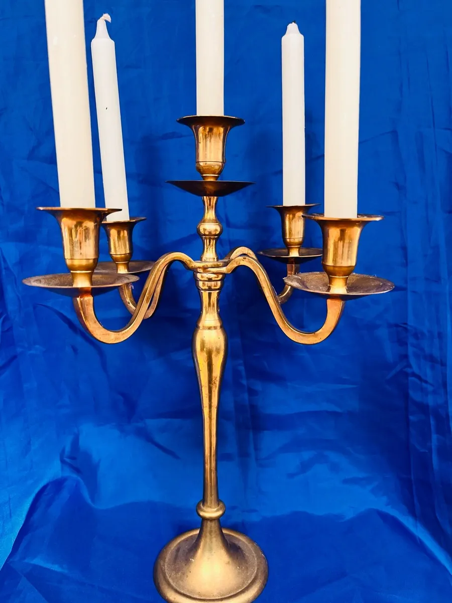 Brass candelabra - Image 2