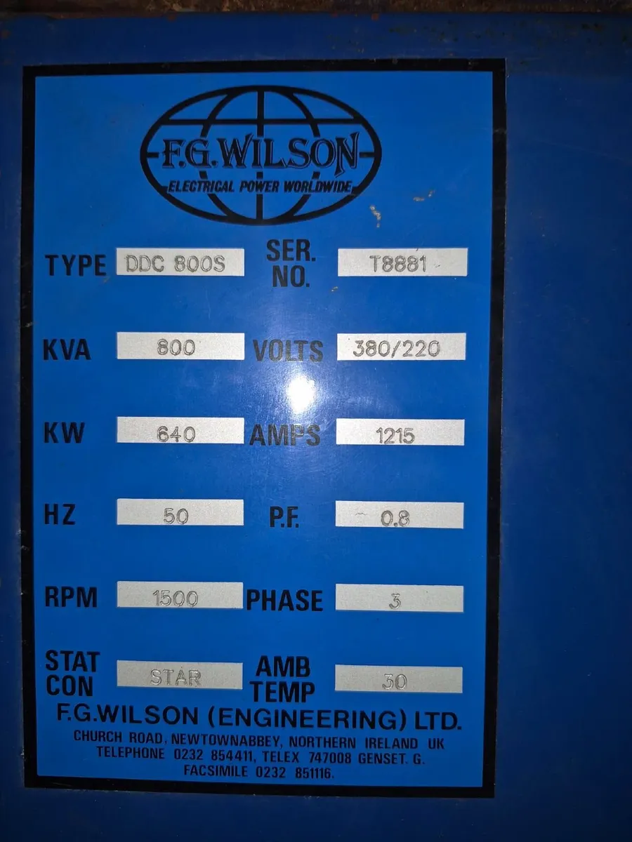 F G Wilson Generators - Image 3