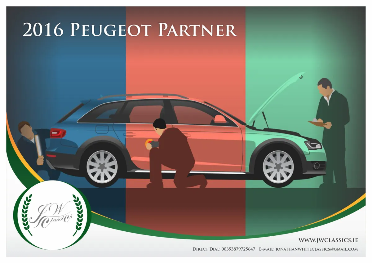 2016 Peugeot Partner – 1 Owner – DOE & Tax.