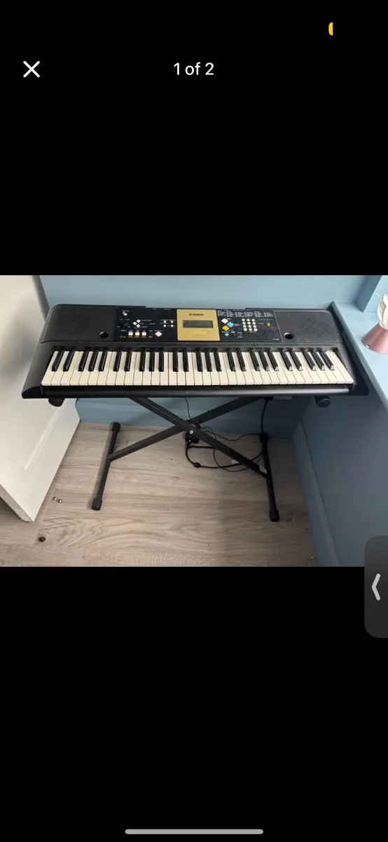 Yamaha Keyboard and Stand - Image 2