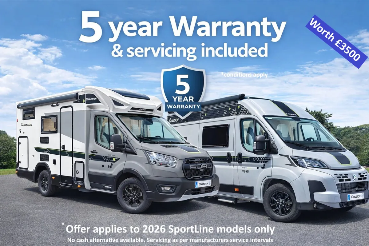 NEW CHAUSSON SPORTLINE 5 YEAR WARRANTY & SERVICING