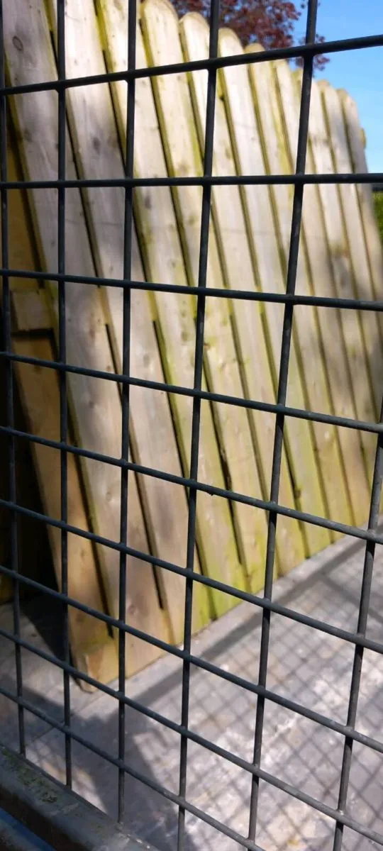 2 double sided  fence panels unused - Image 4