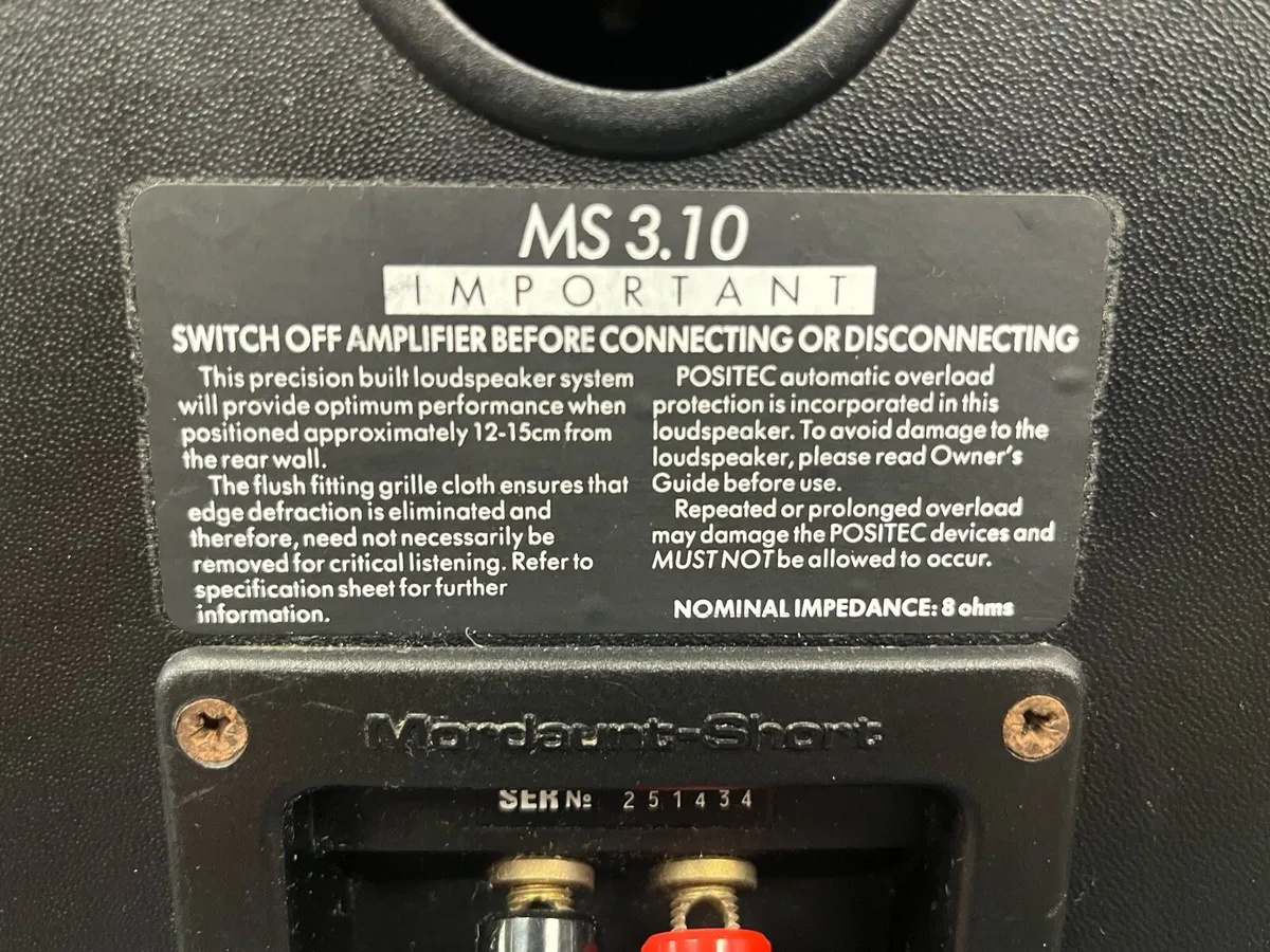Mordaunt-Short MS 3.10 Speaker Pair - Image 3