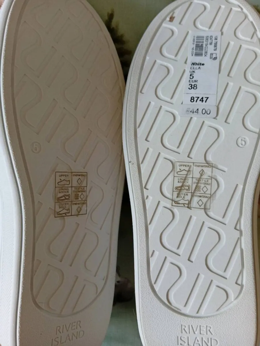 Ladies new river island trainers size 5 - Image 3