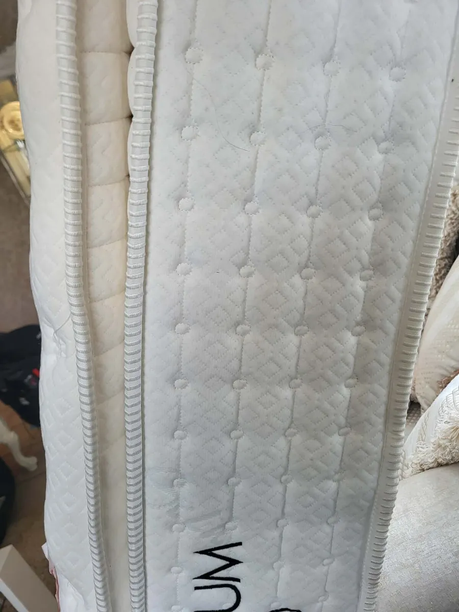 IKEA king size bed with mattress - Image 2