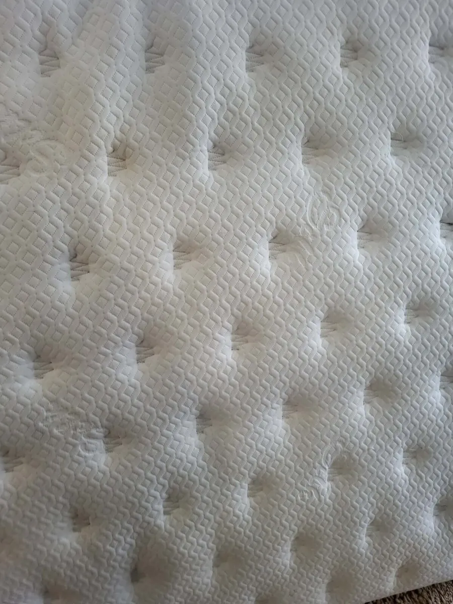 IKEA king size bed with mattress - Image 4