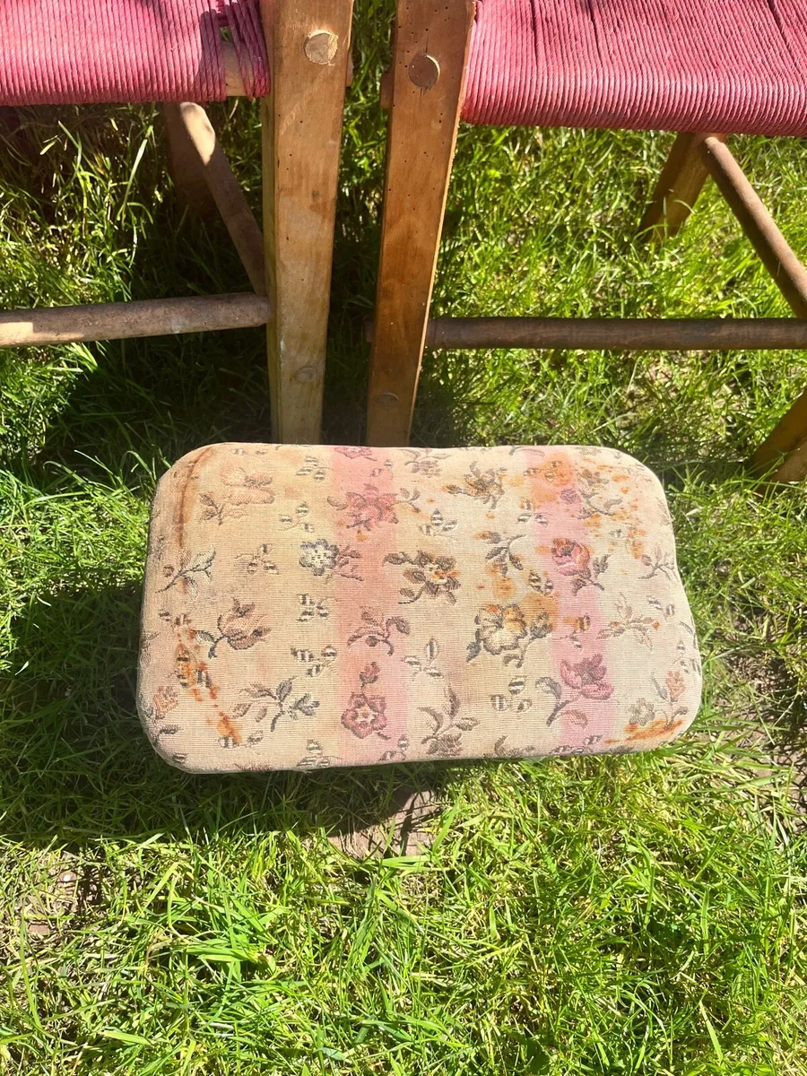 Antique Irish Pine Creepie Stool - Image 4