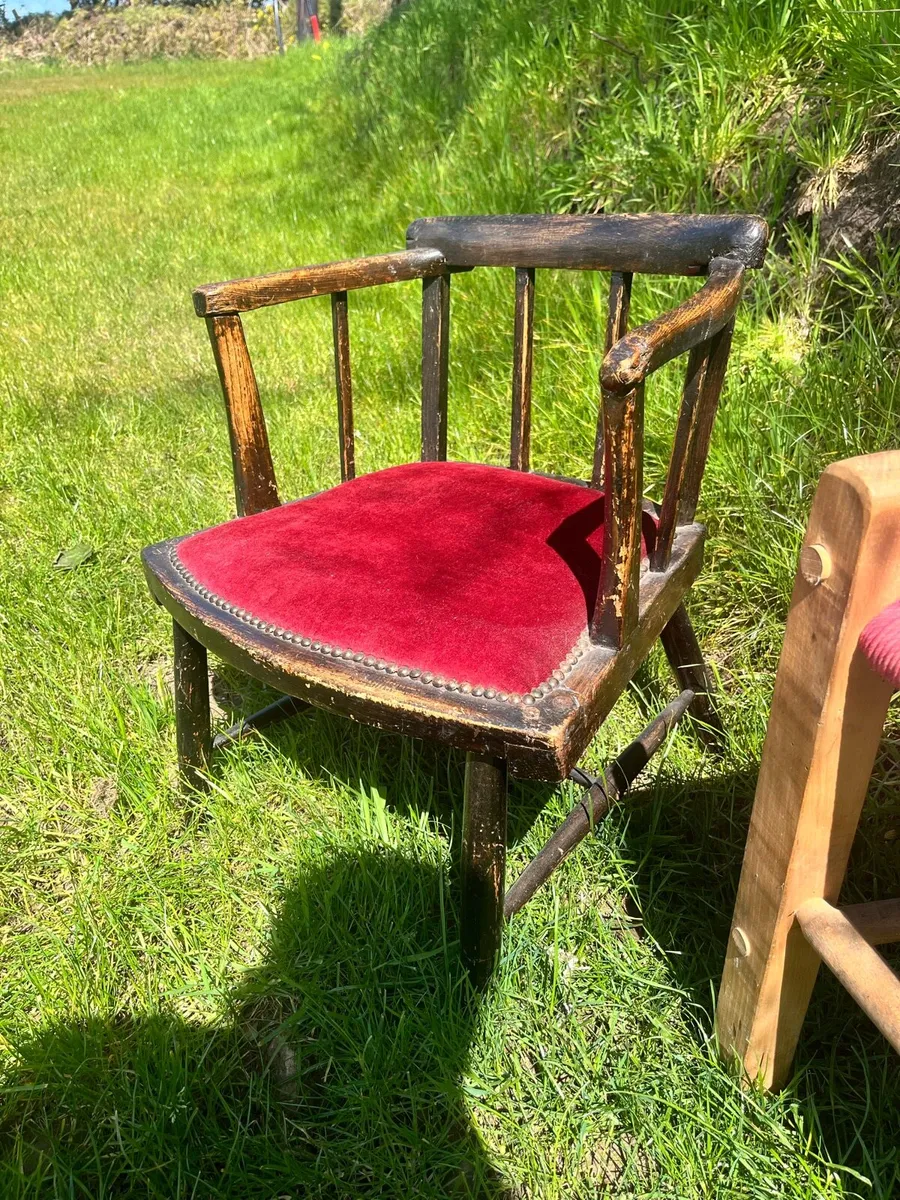 Antique Irish Farmhouse Hedge Chair - Image 1