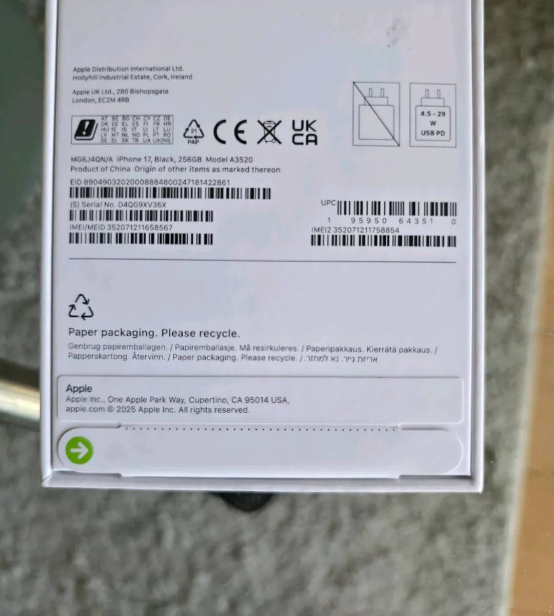 Apple Iphone 17 256GB IRISH - Image 2