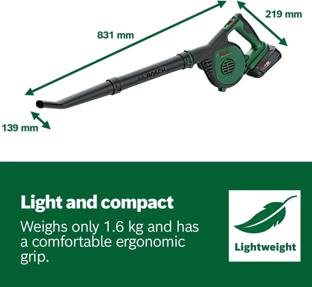 Cordless Leaf Blower UniversalLeafBlower 18V-130 - Image 3