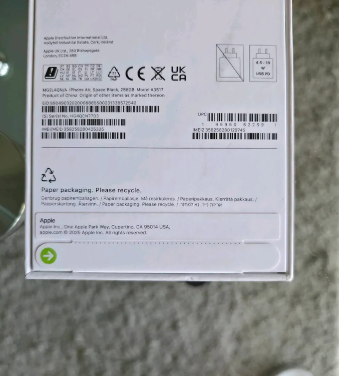 Apple Iphone Air 256GB IRISH - Image 2