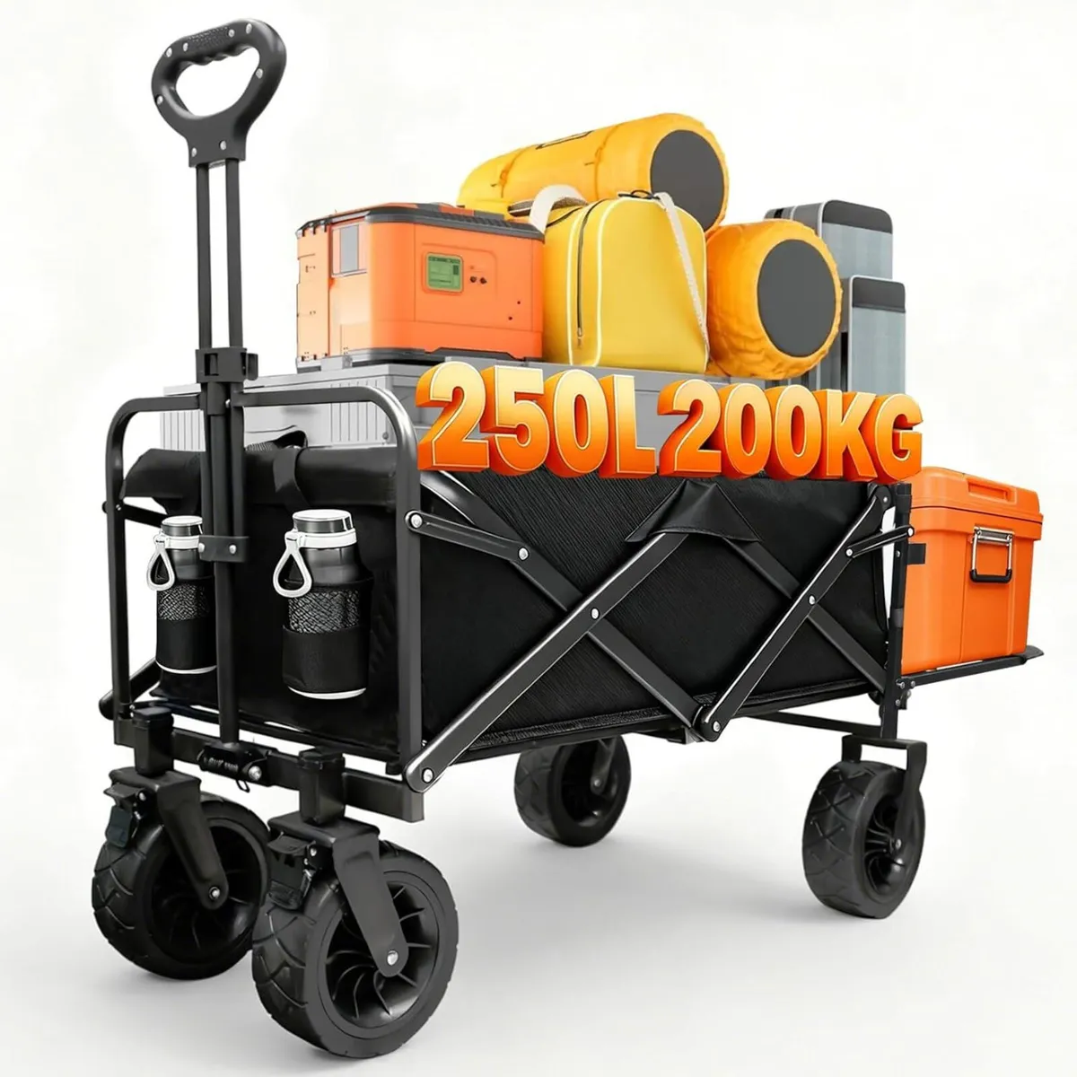 250L 200KG Festival Trolley Camping Beach Wagon - Image 1