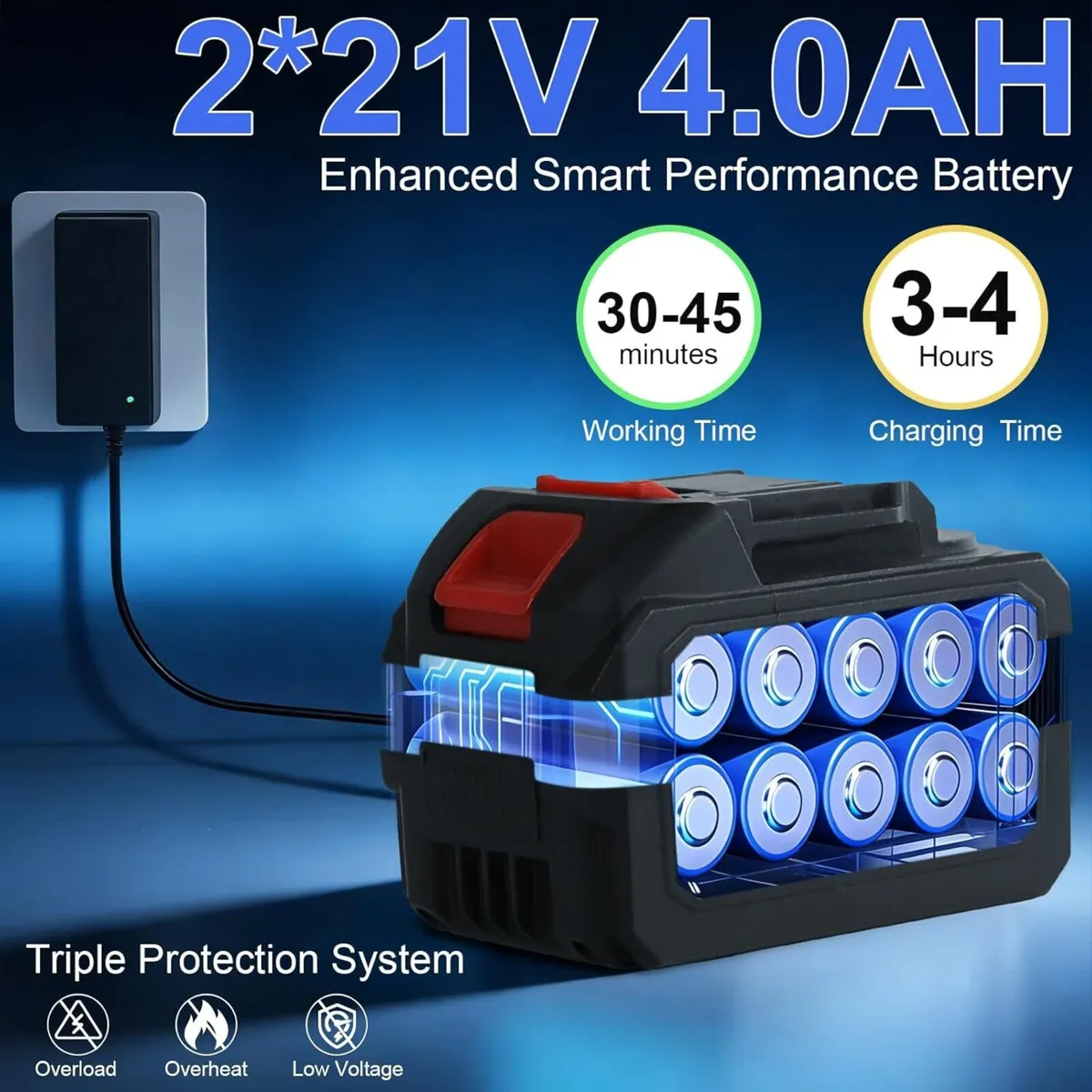 Cordless Pressure Washer Battery Powered 82 Bar - Image 2