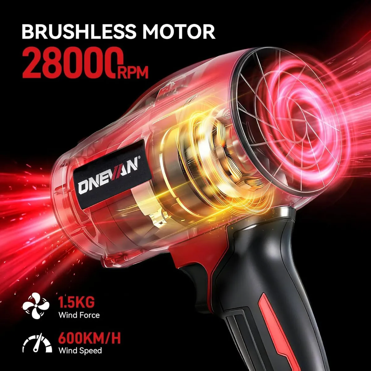 Turbo Jet Blower Cordless Leaf - Brushless Mini - Image 2