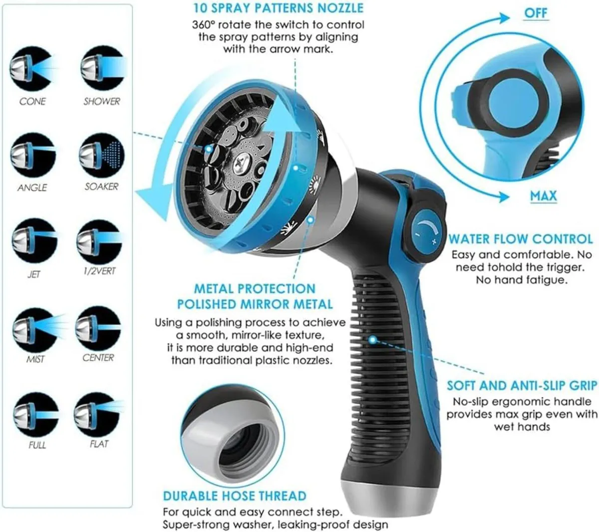 150FT or 200FT Expandable Garden Hose Water with - Image 2