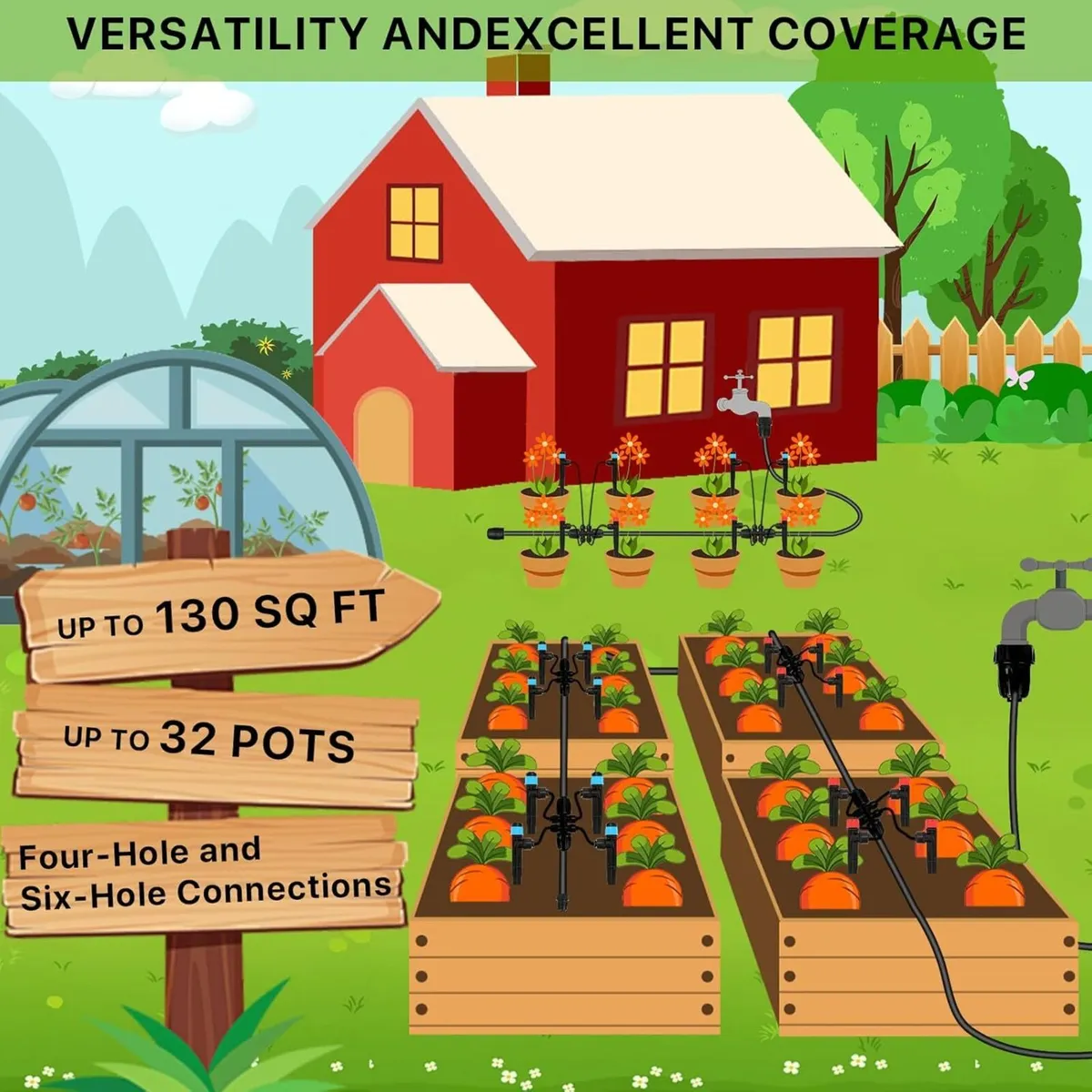 Drip Irrigation System Quick Connector Garden - Image 2