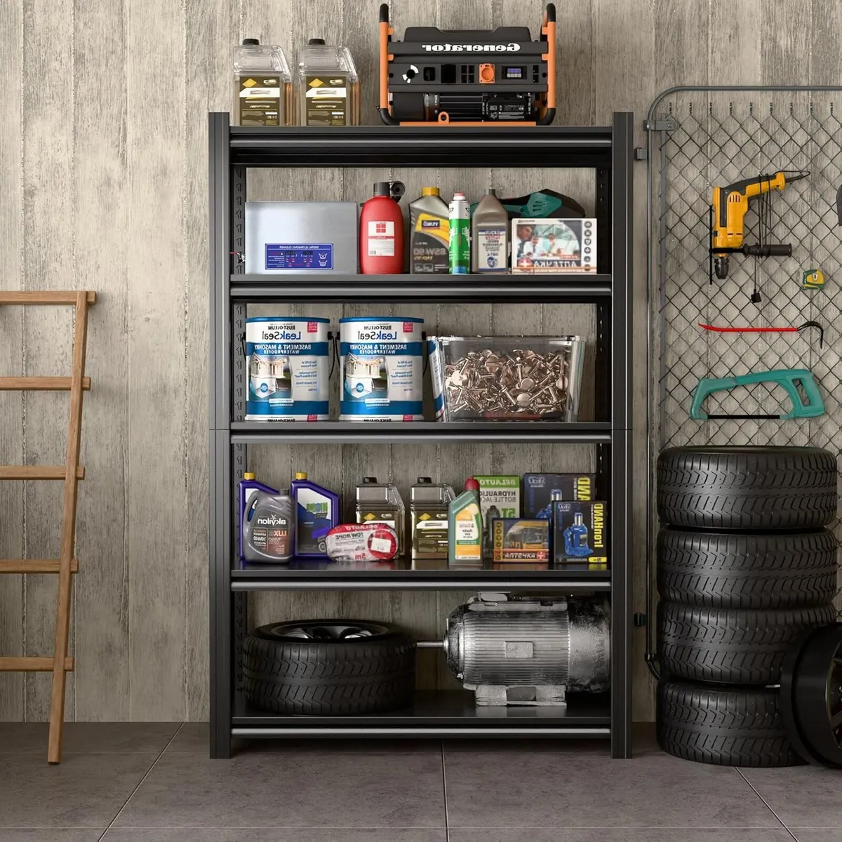 Heavy Duty Metal Shelf 183x90x40 cm with 5 - Image 2