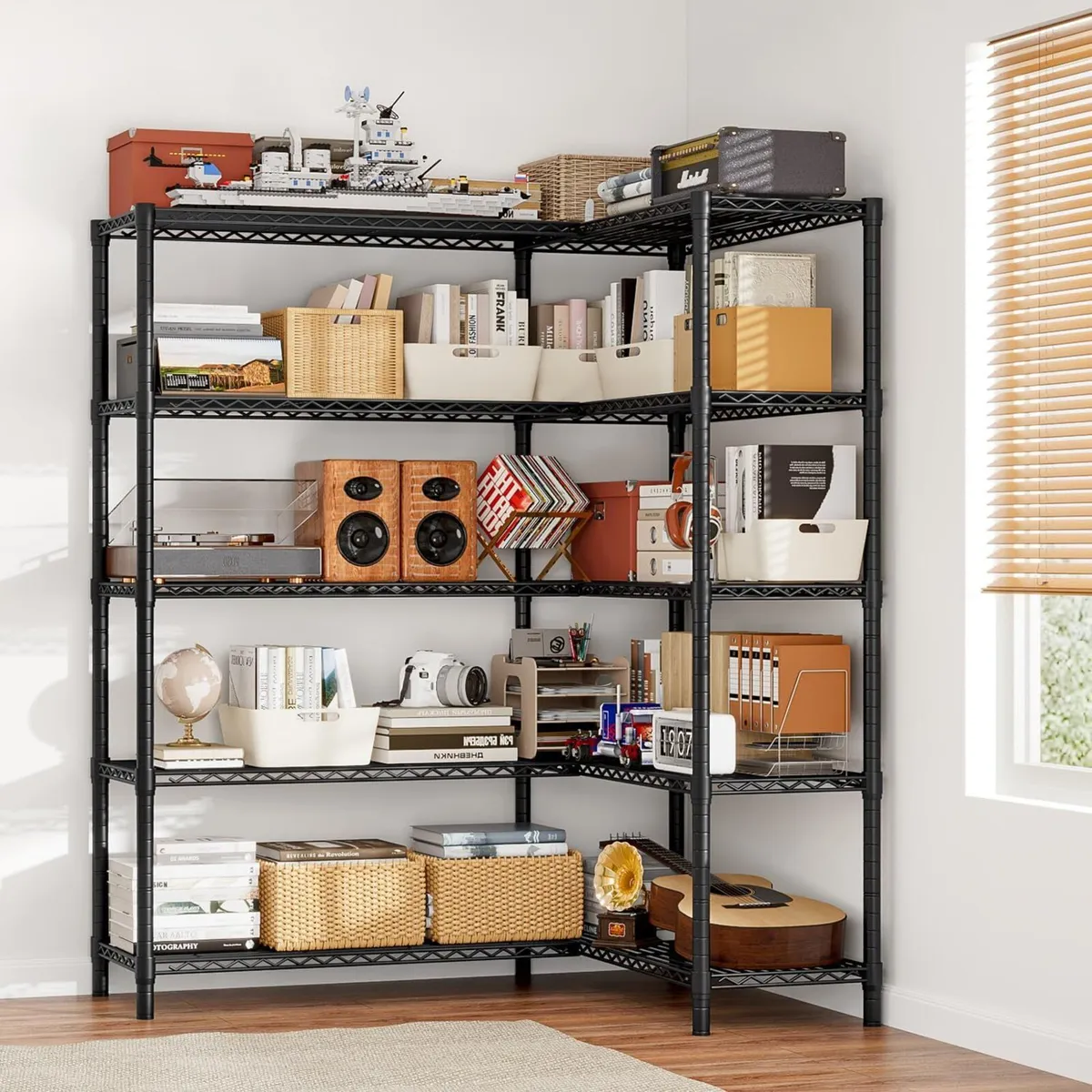 Heavy Duty Garage Shelving Unit 5-Tier Metal - Image 2