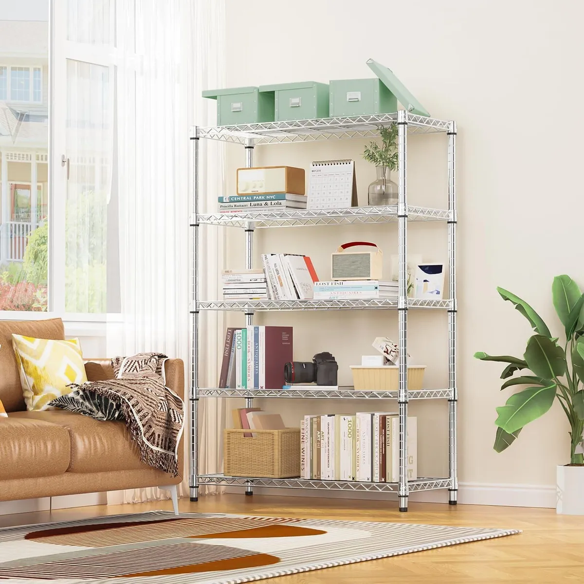 Steel Storage Shelving 5-Tier Utility Unit - Image 2