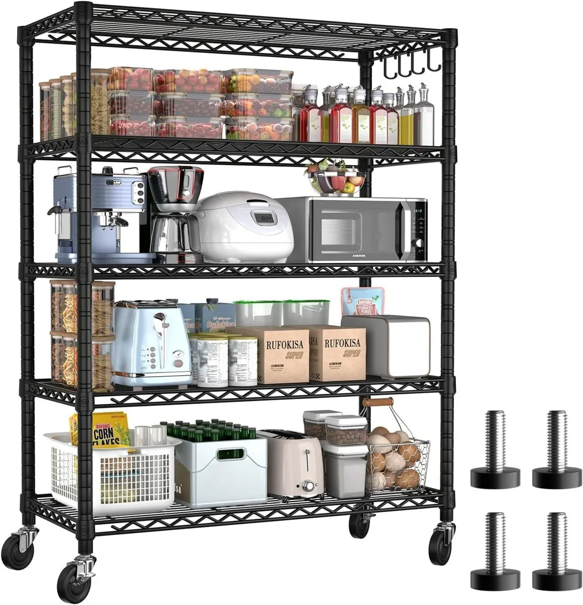 91x36x180cm Storage Shelves 5-Tier Heavy Duty - Image 1