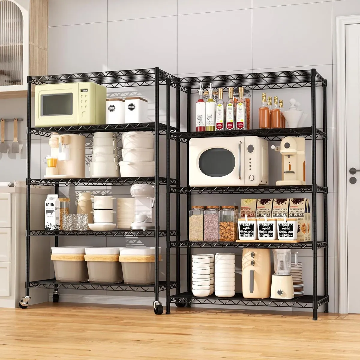 5-Tier Heavy Duty Wire Shelving Unit (76Wx35.5Dx15 - Image 2