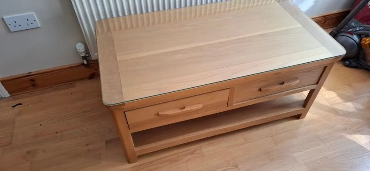 Solid Oak Coffee Table - Image 1