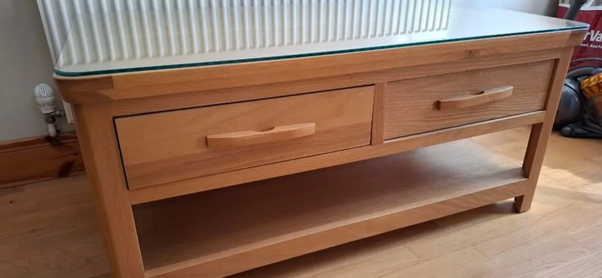Solid Oak Coffee Table - Image 2