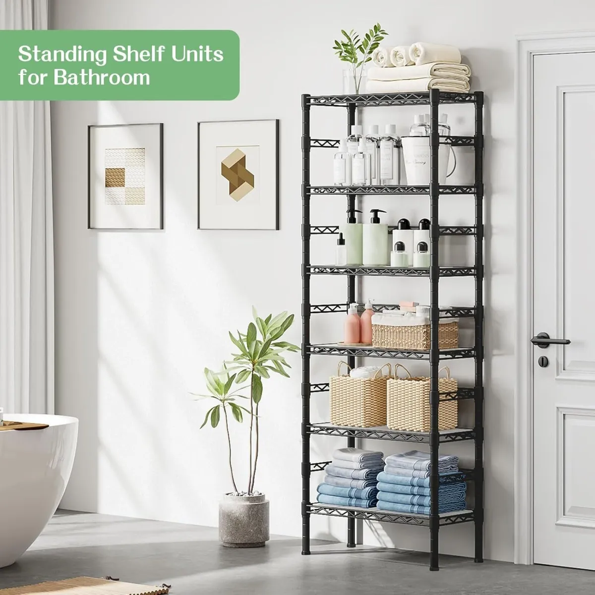 6-Tier Wire Shelving Unit Metal Units Heavy Duty - Image 3