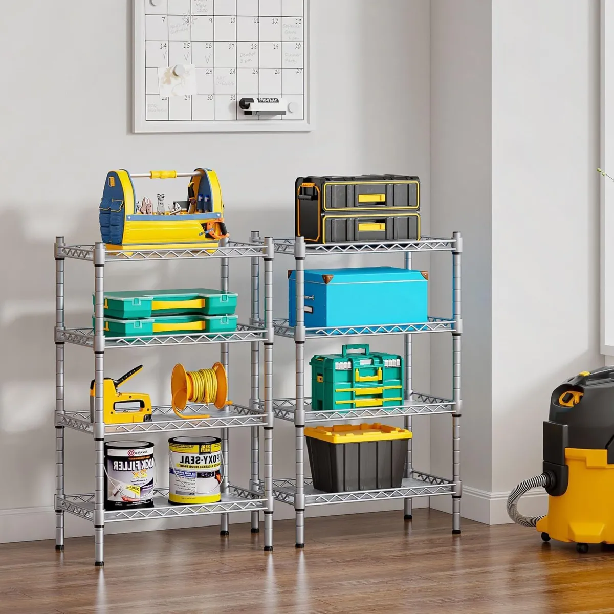 8-Tier Wire Shelving Unit 8 Shelves Metal for - Image 2