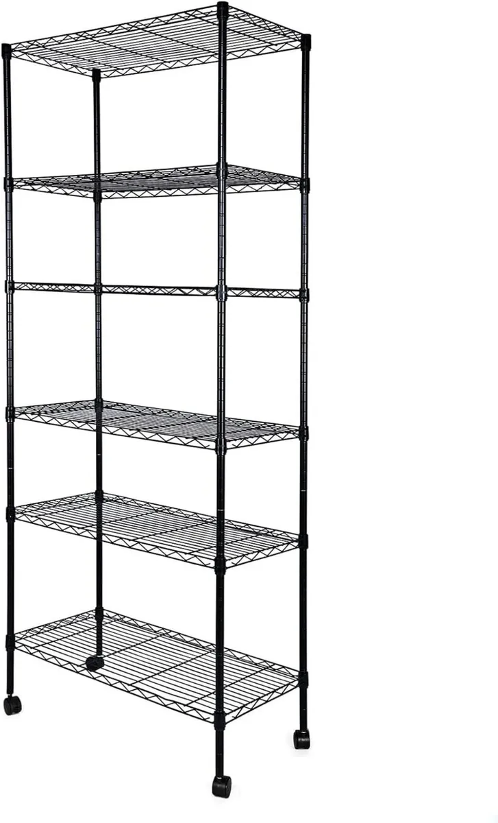 6-Shelf Heavy Duty Storage Shelving Unit With - Image 1