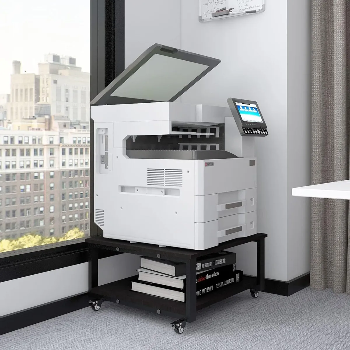 2 Tier Laser Printer Stand with Paper Storage - Image 1