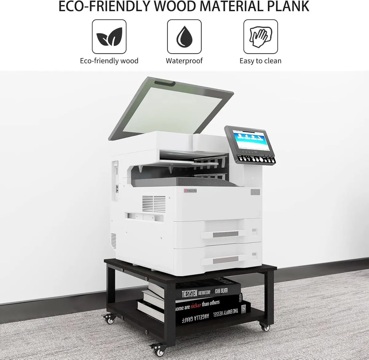 2 Tier Laser Printer Stand with Paper Storage - Image 4